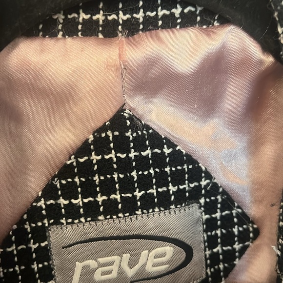 B & W Tweed-Style Jacket by Rave, Sz M - Picture 6 of 16